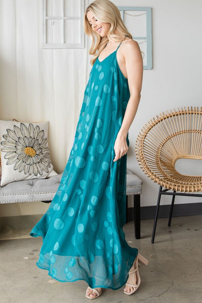 TANK TOP BUBBLE MAXI DRESS
