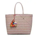 Allie Arrow XL Handwoven Plastic Tote