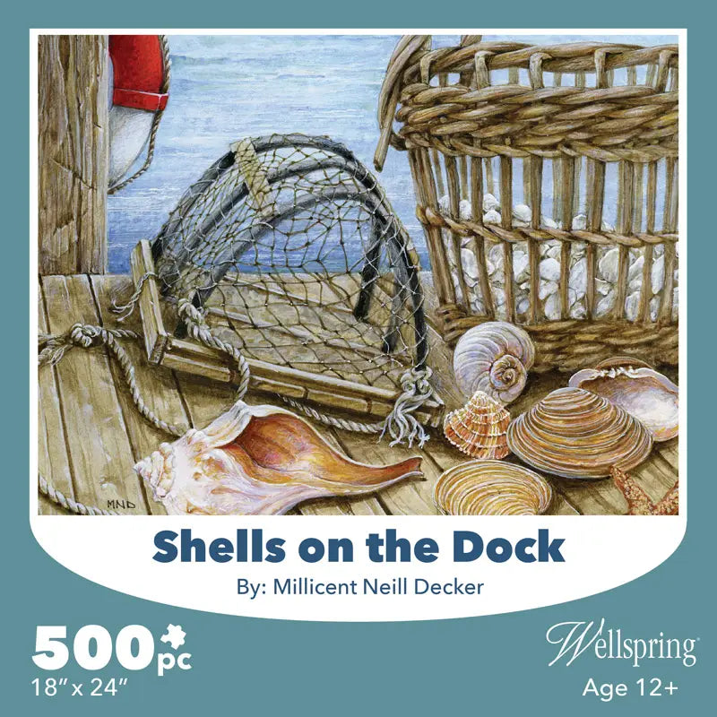 Shells on the dock 500 Piece Puzzle