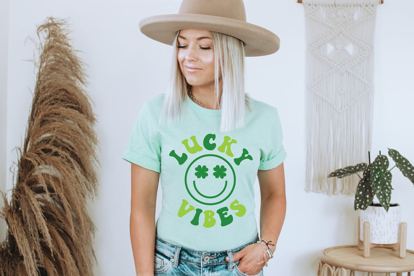 Lucky Vibes St Patricks Day Tee
