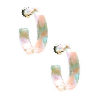 Tortoise Chunky Hoop Earring
