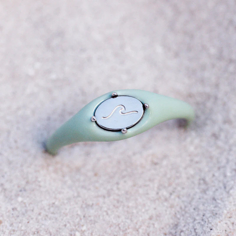 Pura Vida WAVE ENAMEL DECAL RING