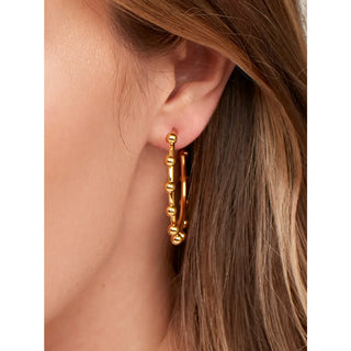Studded Hoop Earring