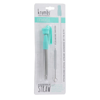 Krumbs Kitchen Expandable Steel Straw