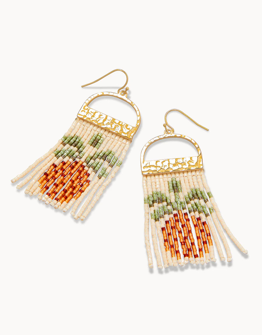 Bitty Bead Earrings Pineapple