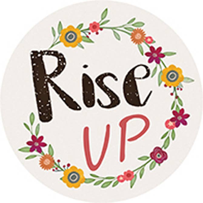 "Rise Up" Round Car Coaster