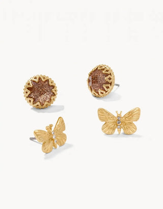 Monarch Stud Earrings Set Rose