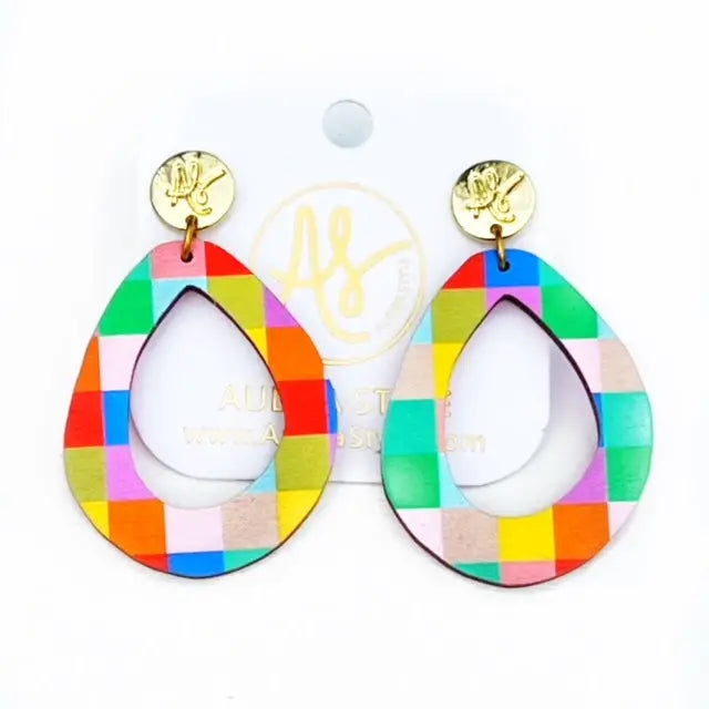 Rainbow Statement Earrings