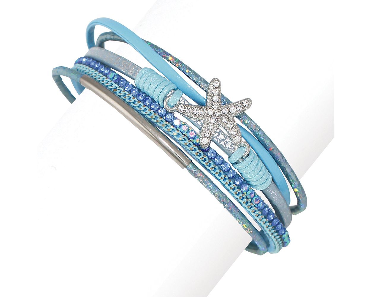 Periwinkle Multi Layer Blue Bracelet
