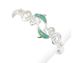 Periwinkle Dolphin Silver Bracelet