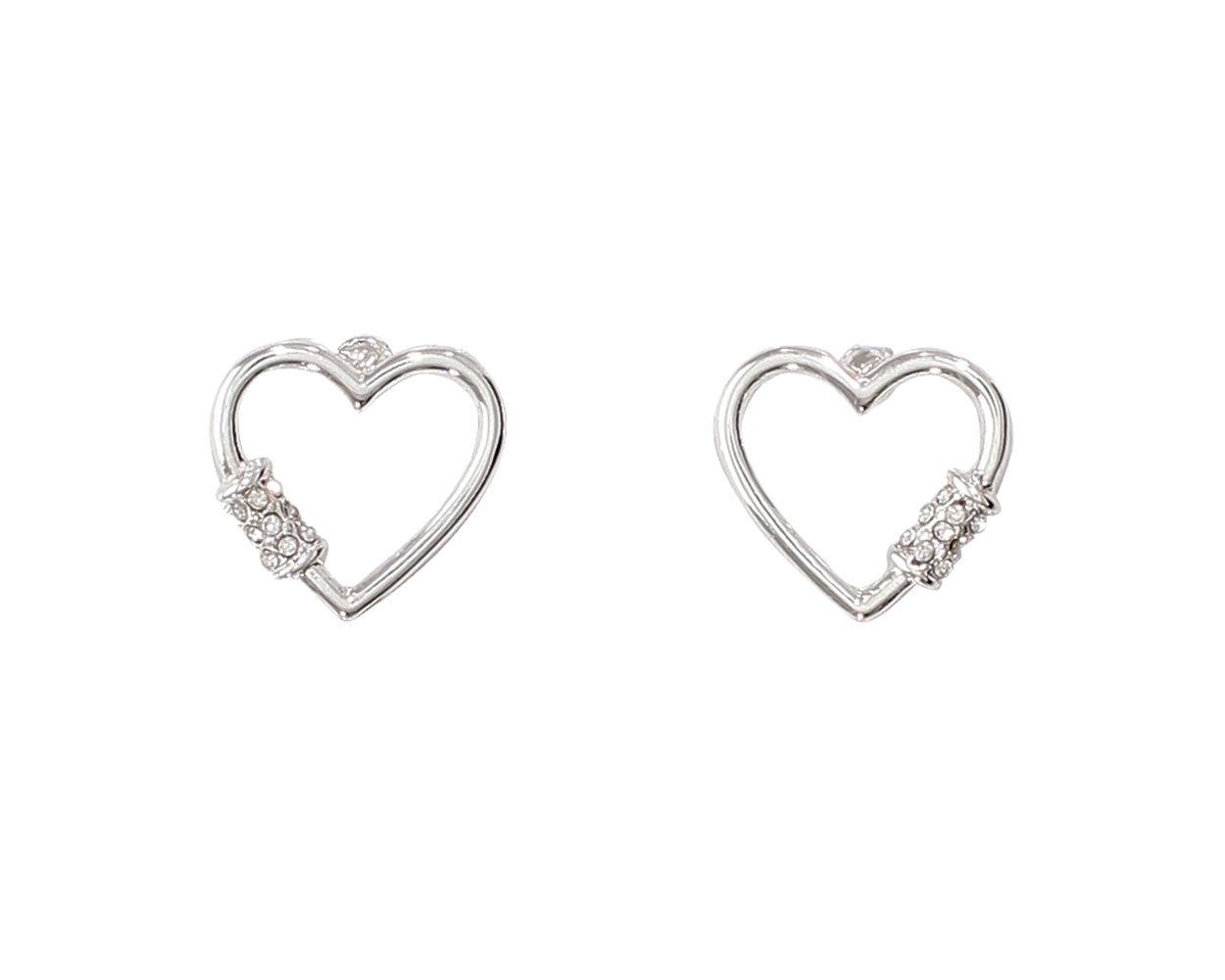 Heart Stud Periwinkle Earrings