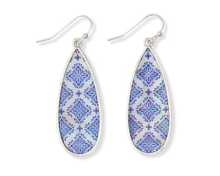 Teardrop Periwinkle Earrings