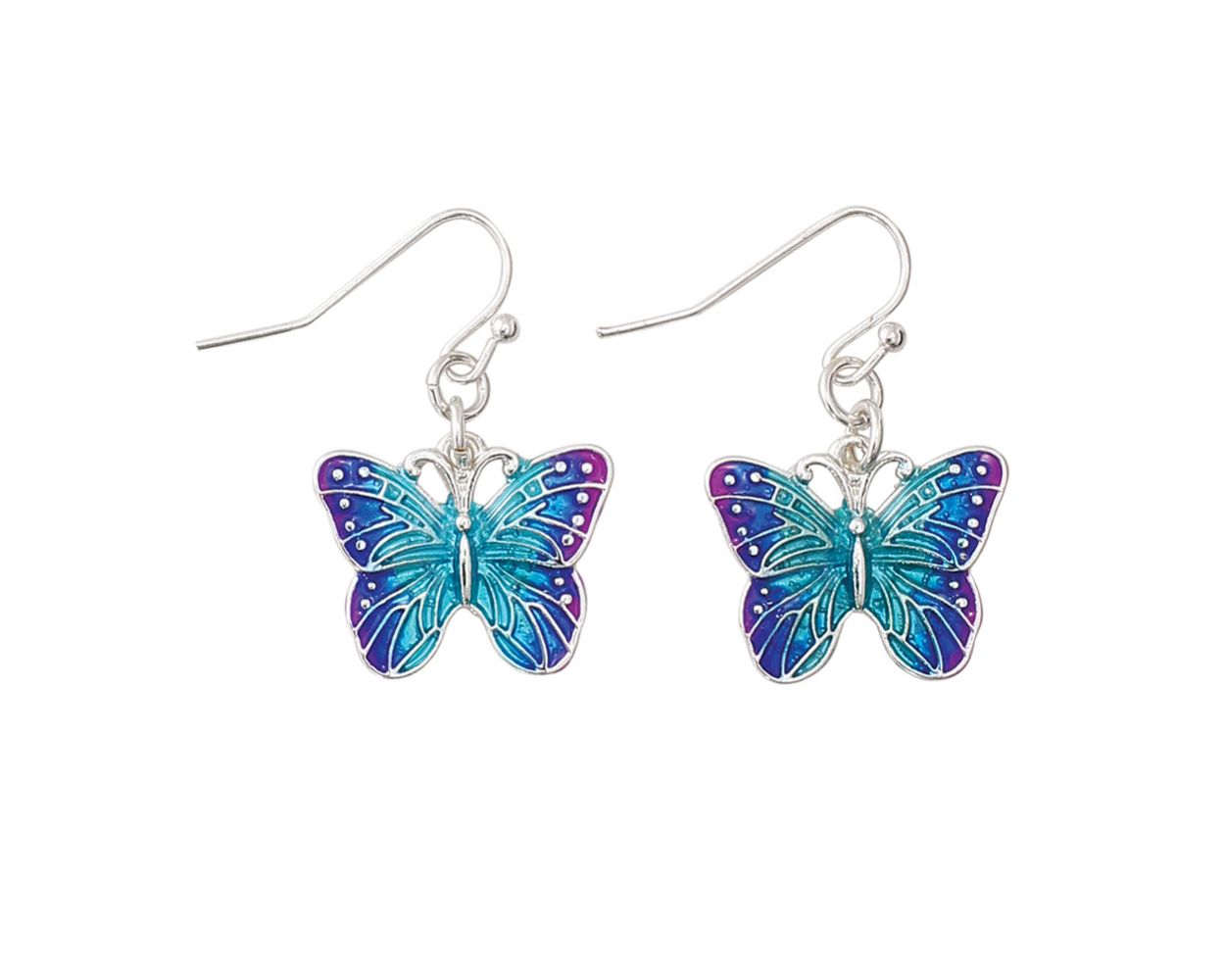 Butterfly Periwinkle Earrings