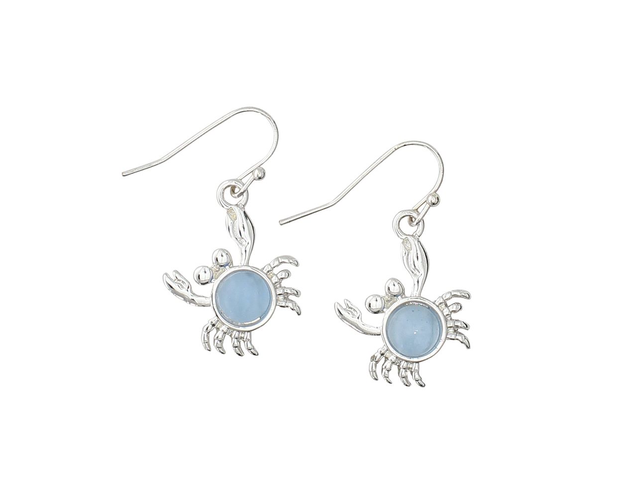 Periwinkle Blue Crab Earrings