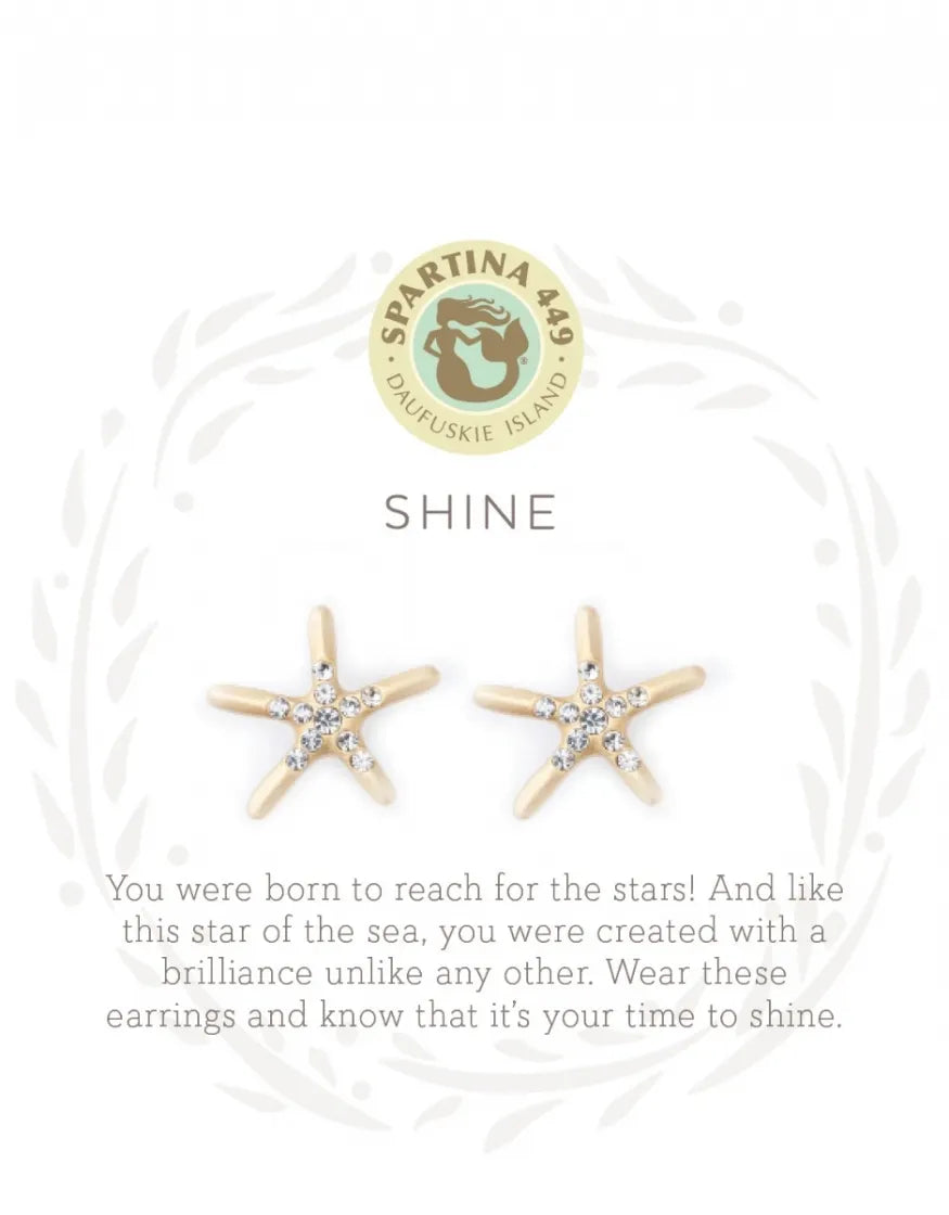 Sea La Vie Stud Earrings Shine/Starfish