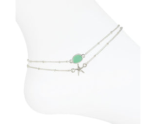 Layered Periwinkle Anklet