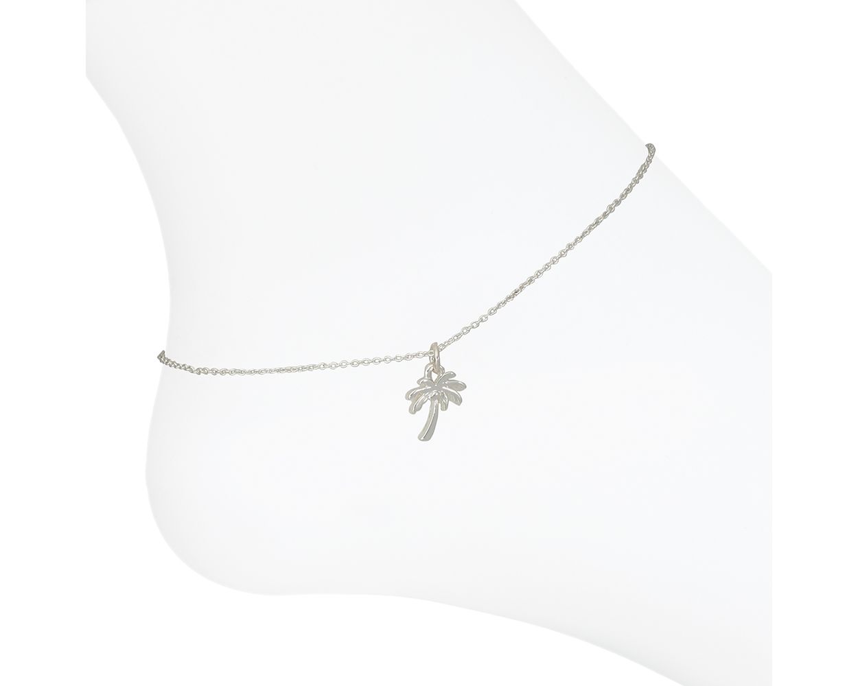 Periwinkle Palm Tree Anklet