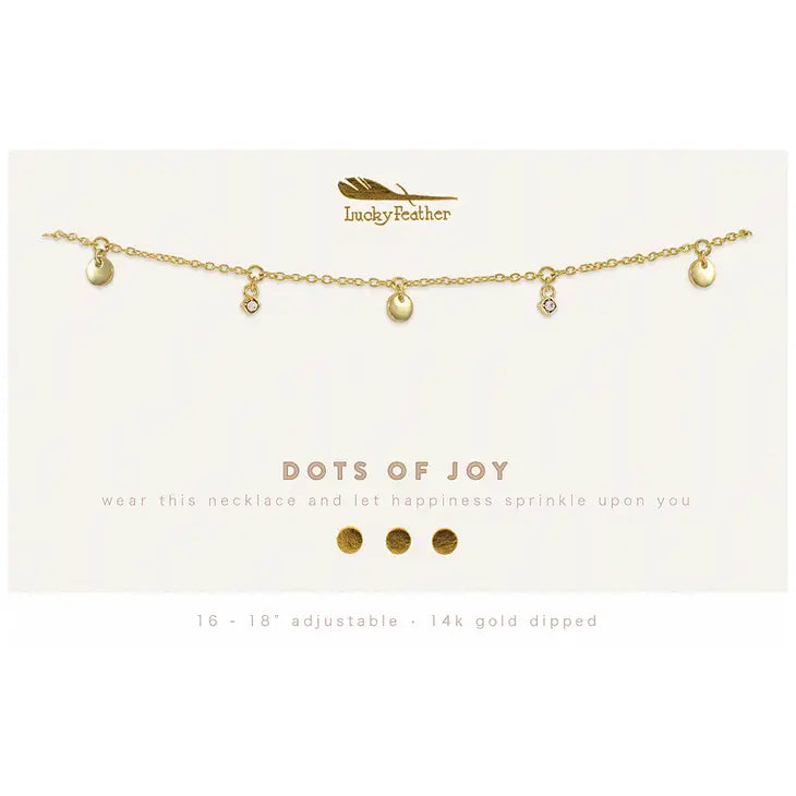 Lucky Feather Dainty Dangle Necklace