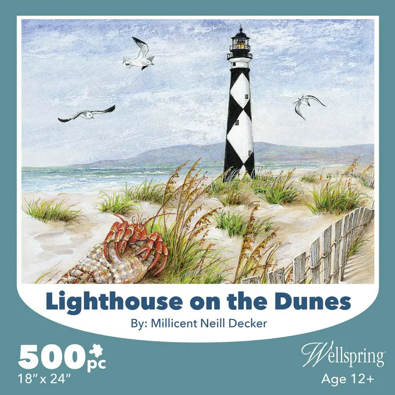 Lighthouse on the Dunes 500 Piece Puzzle