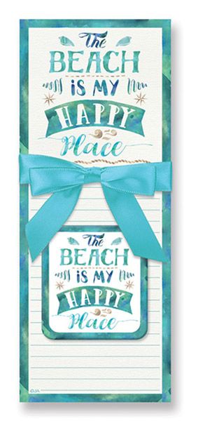 MAGNETIC PAD GIFT SET - THE BEACH IS MY HAPPY PLACE