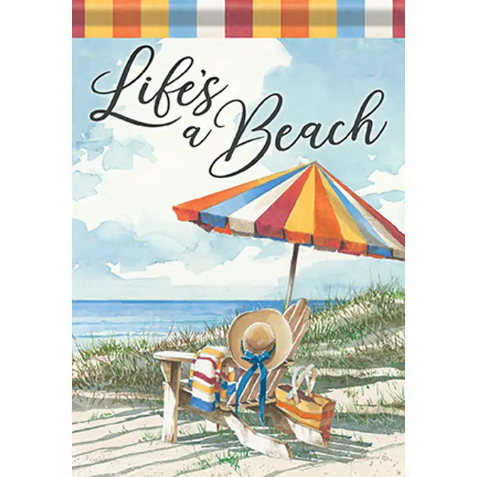 Life's A Beach Dura Soft™ Garden Flag