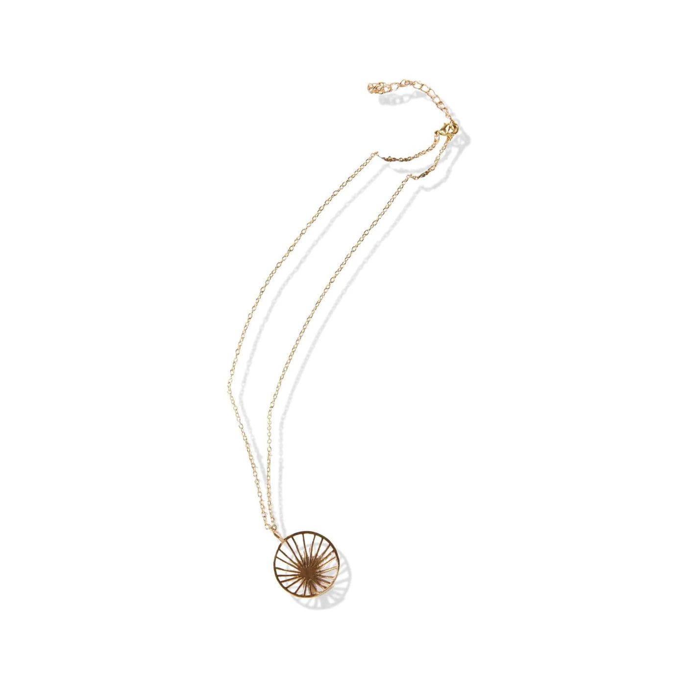 Ariel Sunburst Necklace Brass