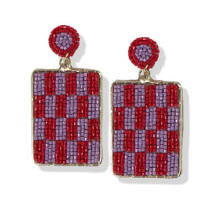 Sally Checkered Earrings