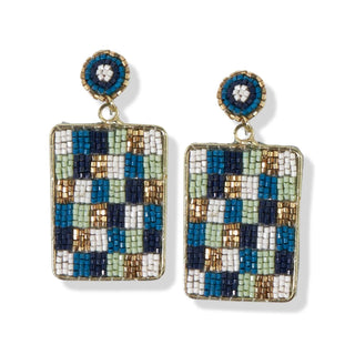 Sally Checkered Earrings