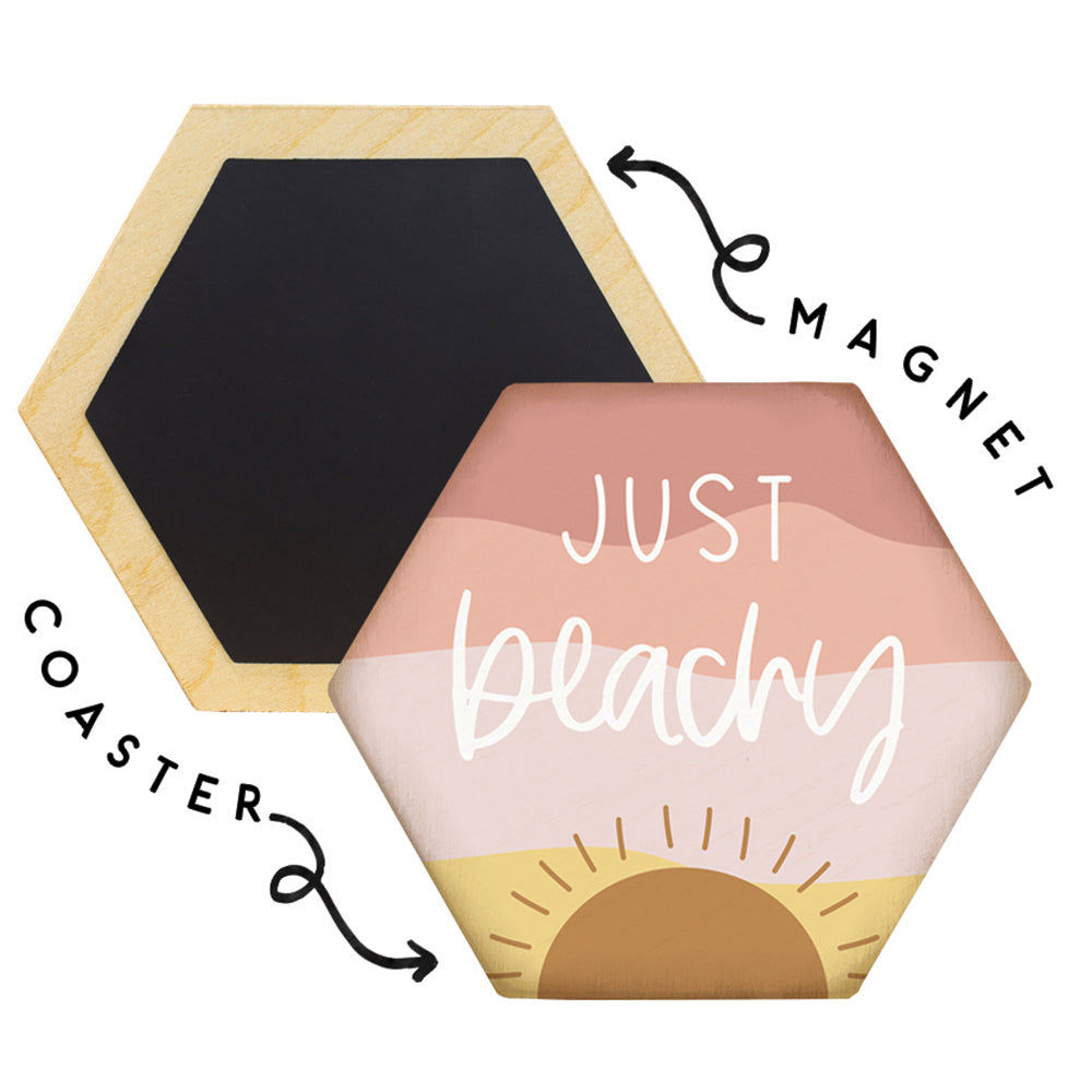 "Just Beachy" Coaster Magnet