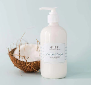 Coconut Cream Shea Butter Cream Pump Top 8 oz - FHF