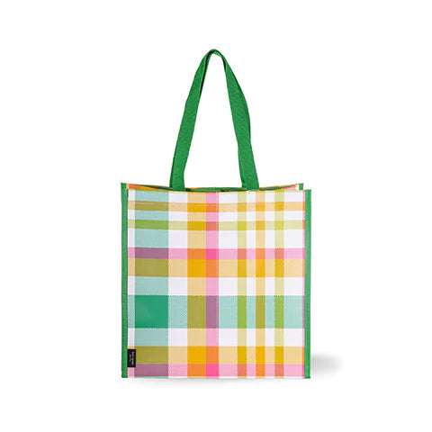 Kate Spade Garden Plaid Grocery Tote