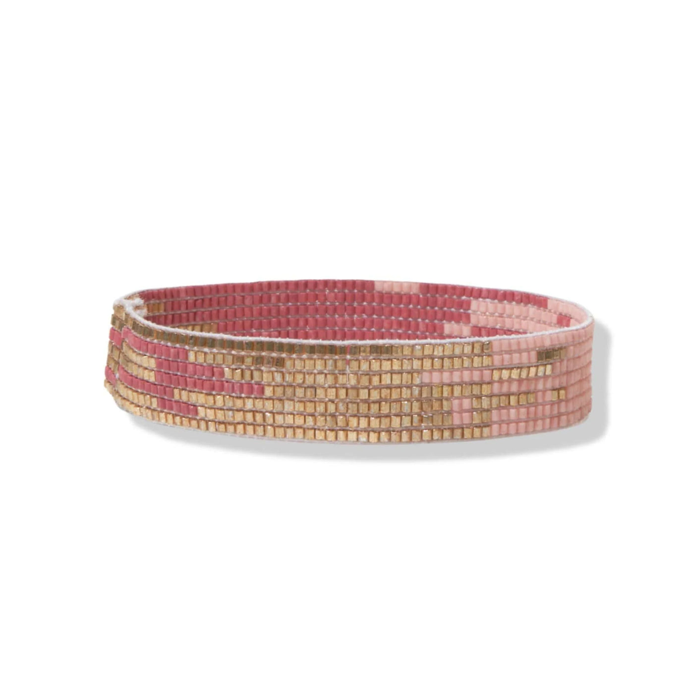 Alex Ombre Beaded Stretch Bracelet Light Pink