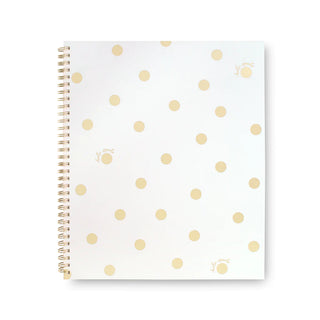 Kate Spade Gold Dot Large Spiral Notebook