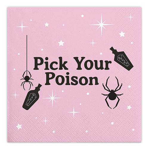 Pick Poison - Beverage Napkin