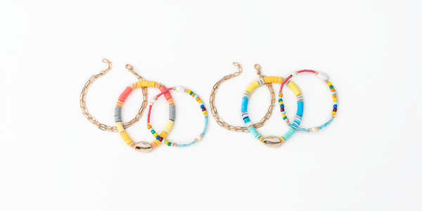 Simply Noelle Beaded Set of 3 Bracelets