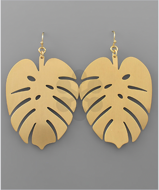 Tropical Leaf Earrings