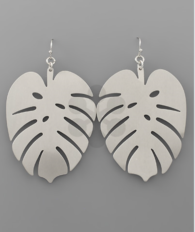 Tropical Leaf Earrings