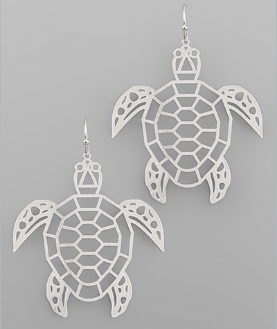 Filigree Turtle Earrings