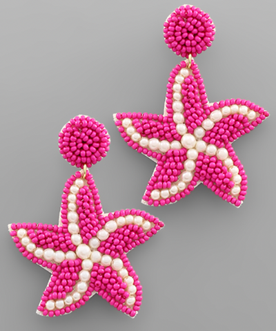 Starfish Seed Bead Earrings