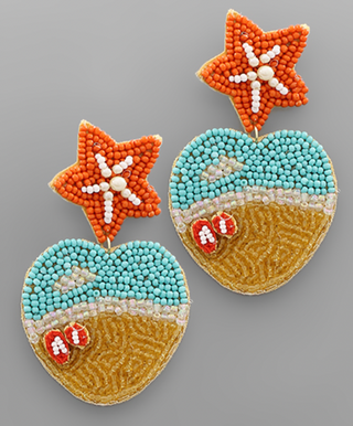 Seashore Beaded Earrings
