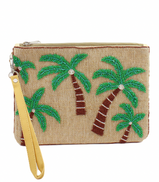 Palm Tree Wristlet/Clutch