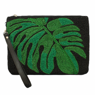 Single Leaf Seed Bead Clutch