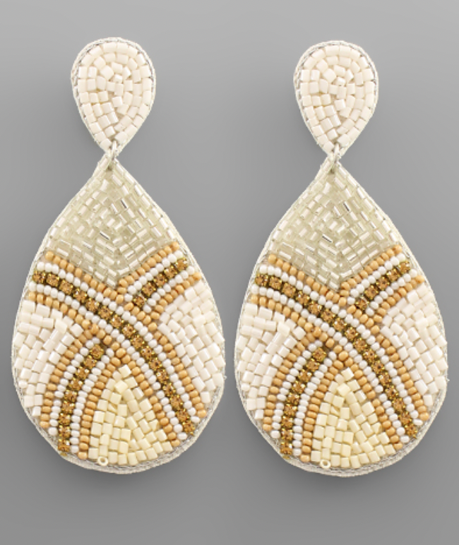 Teardrop Beaded Earring