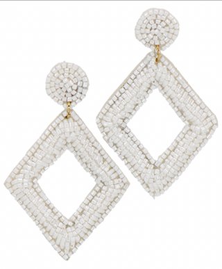 Beaded Diamond Earrings
