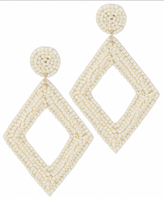 Beaded Diamond Earrings