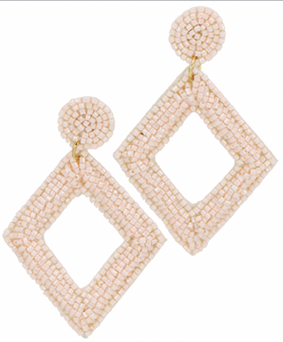 Beaded Diamond Earrings