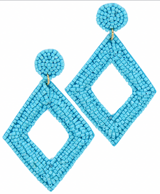 Beaded Diamond Earrings