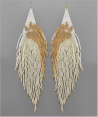 Flower Power Tassel Earrings