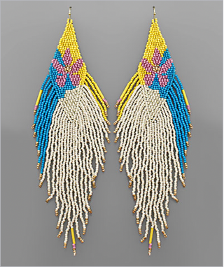 Flower Power Tassel Earrings