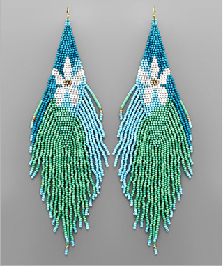 Flower Power Tassel Earrings